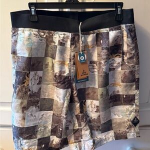 Prana Gray Breathable Shorts